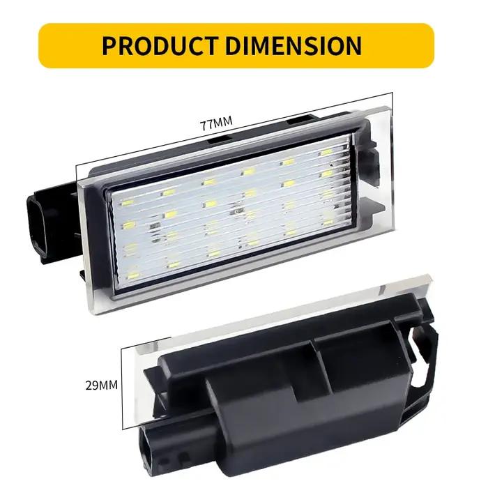 Lumière de plaque d'immatriculation LED pour voiture Canbus