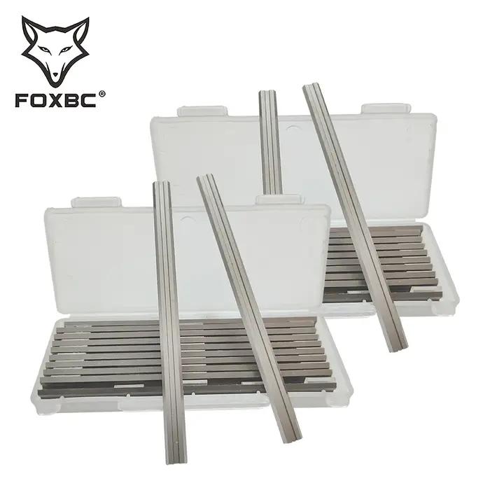 FOXBC 20 pièces 82mm lames de raboteuse électrique couteaux de raboteuse à bois réversibles pièces d