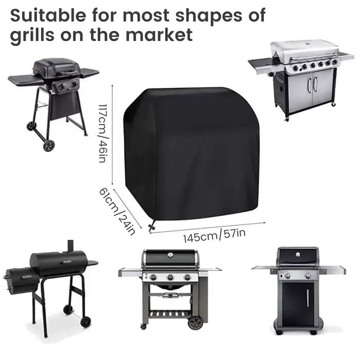 Couverture de gril de Barbecue en tissu Oxford 210D, couverture de Barbecue Durable, robuste, étanch