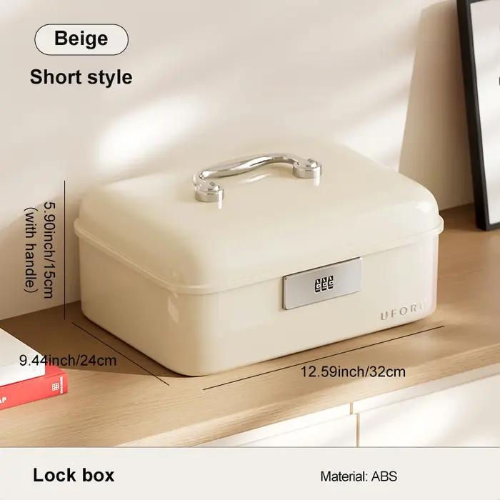 Boîte de rangement verrouillable par mot de passe UFORU avec poignée