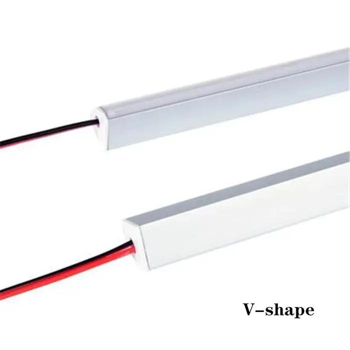 1-10 pièces LED bande rigide DC12V 50CM 20 pouces SMD5730 36LED s en forme de U/V plat LED canal en