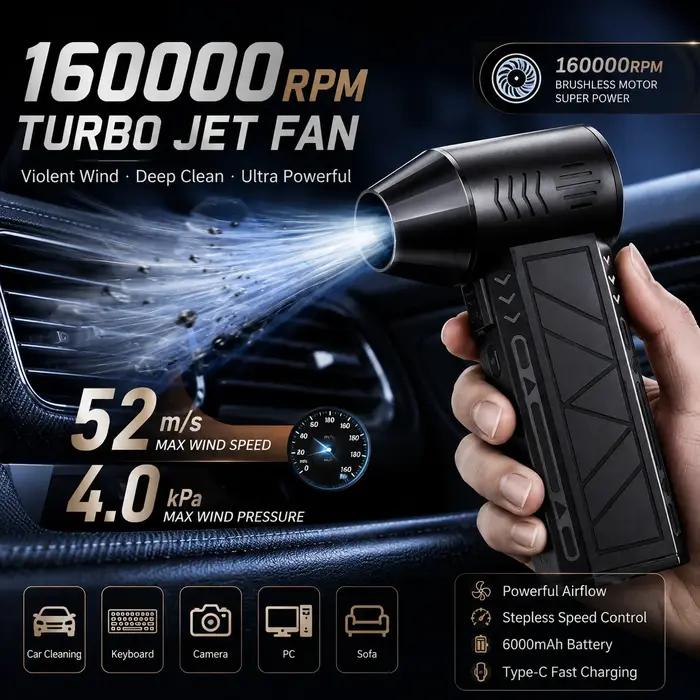 Souffleur d'air turbofan 160000 tr/min haute puissance