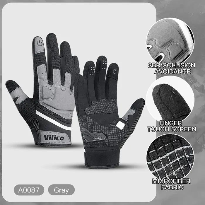 Gants cyclisme tactiques écran tactile - Thermiques coupe-vent imperméables route VTT hommes femmes