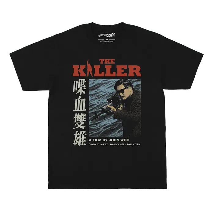 Le tueur T-Shirt sangshed de deux héros John Woo Yun Fat Chow HK film un meilleur demain balle dans la tête chemise pour hommes