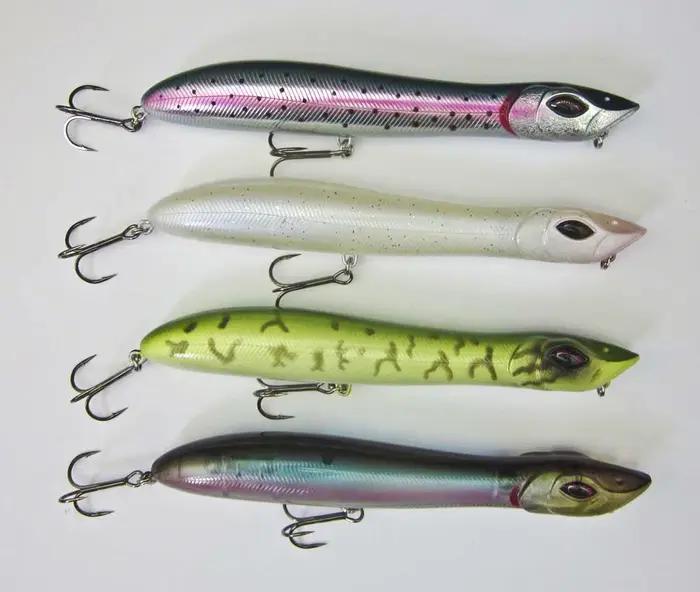 Appât de pêche Topwater Popper, tête de salle WobJeff 140mm/26g