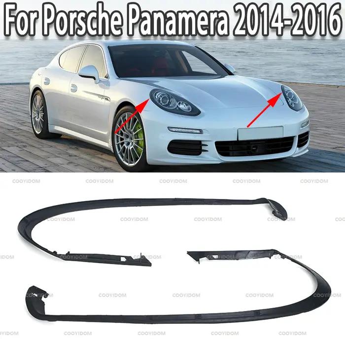 Bande d'étanchéité en caoutchouc pour phares de voiture, bande décorative pour Porsche Panamera 2014