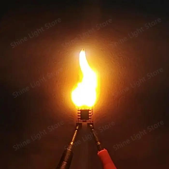 DC3-5V Led Cob Flash bougies Edison flamme LED Filament Diode fête d'anniversaire décoration ampoule