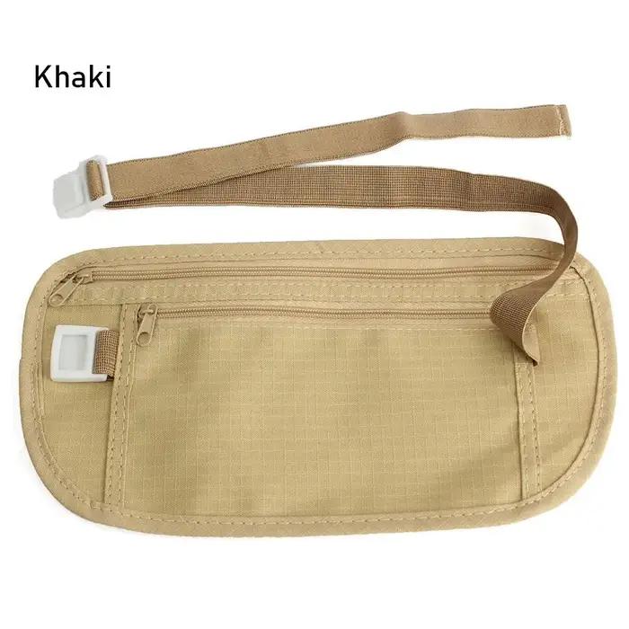 Accessoire d'extérieur : Sac de poitrine secret pour portefeuille, sac de course en tissu, pochette