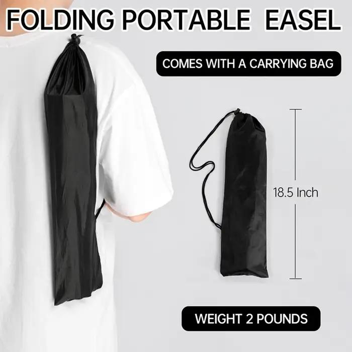 Latif el Stand-Affiche portable pliable en métal blanc pour affichage, panneau de mariage, porte-aff