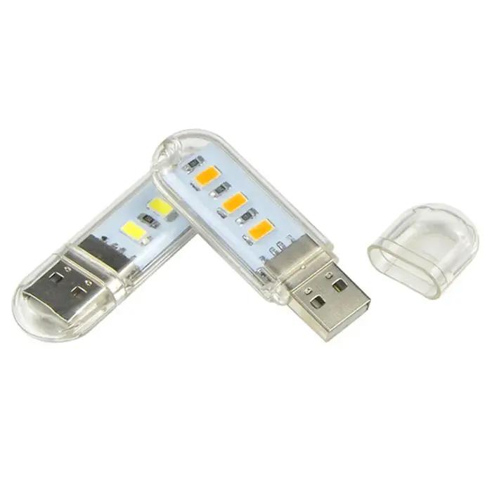 Mini USB LED livre lumière Ultra lumineux lampe de lecture SMD LED ampoule veilleuse pour batterie e