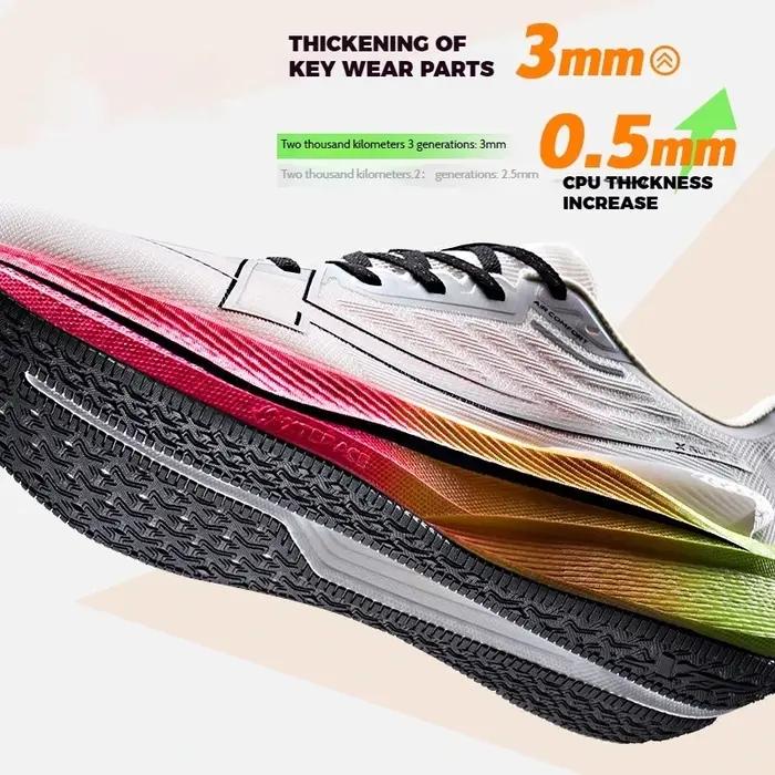 Xtep chaussures de course pour hommes 2000km 3.0 2025 printemps léger amorti résistant à l'usure ent