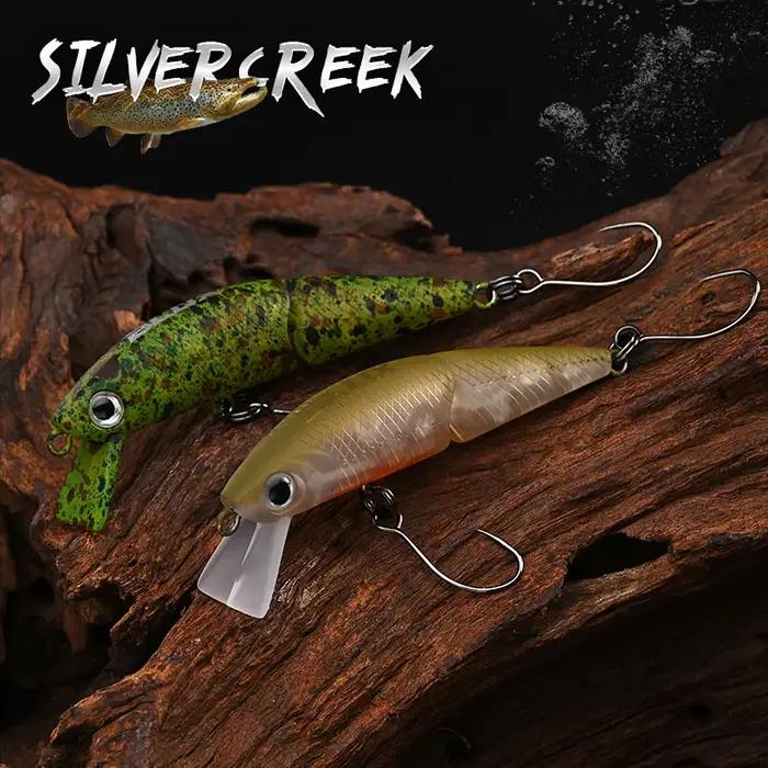 Leurres pêche BLUX DR Minnow joint 50mm - Swimbait coulant wobbleur brochet perche truite