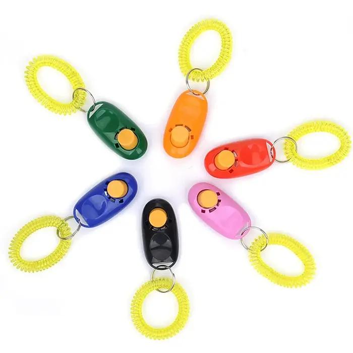 1/2/4 pièces de clickers d'entraînement pour chien de couleur aléatoire