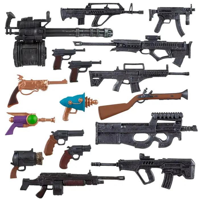Pack d'accessoires d'armes Version 1.0 2.0 3.0 pour figurine d'action 7"