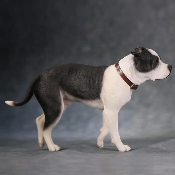 JXK Studio 1:6 Figurine de chien American Staffordshire Terrier
