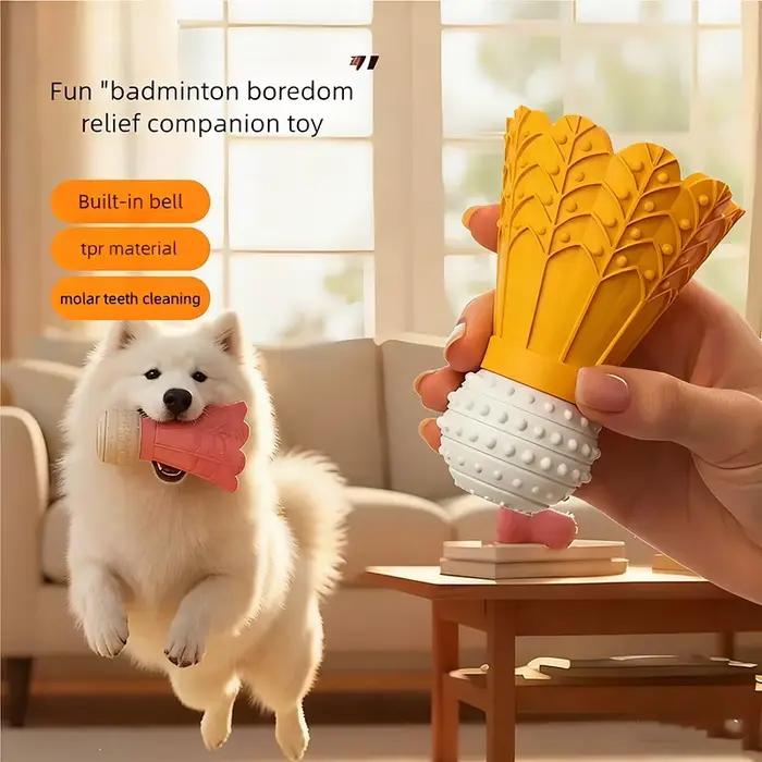 Jouet pour chien de badminton rebondissant amusant avec sonnette
