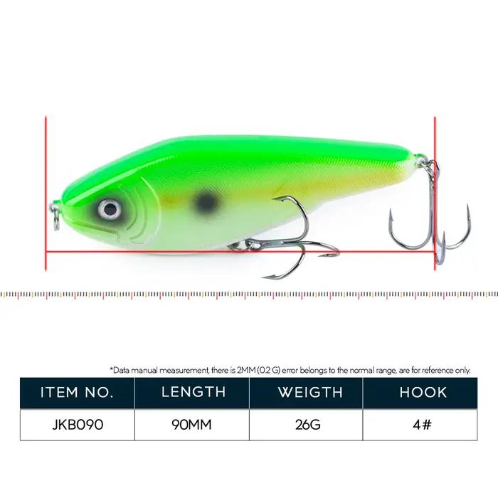 Nouvelle Leurre de Pêche Hanlin Glide Jerkbait 90mm/26g – Leurre Populaire pour Brochet, Crankbait,