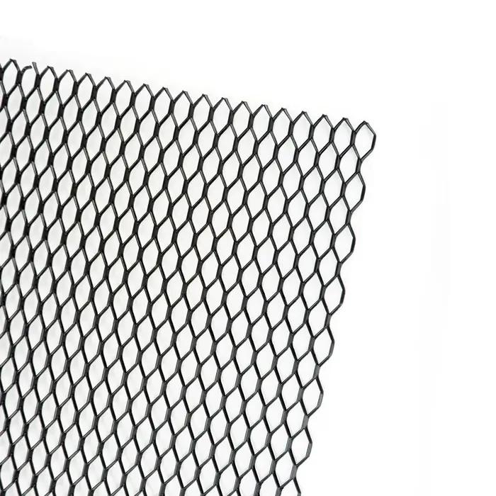 120 cm x 40 cm aluminium voiture de course camion pare-chocs Grille gril maille filet évent noir arg