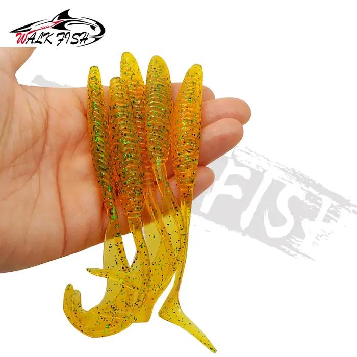 Obk Fish-Leurre de pêche à longue queue, appât souple, 13cm, 6g, filetage à vis simple, faucille T64