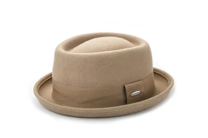 Chapeau melon en laine pour hommes et femmes, Fedora, adulte