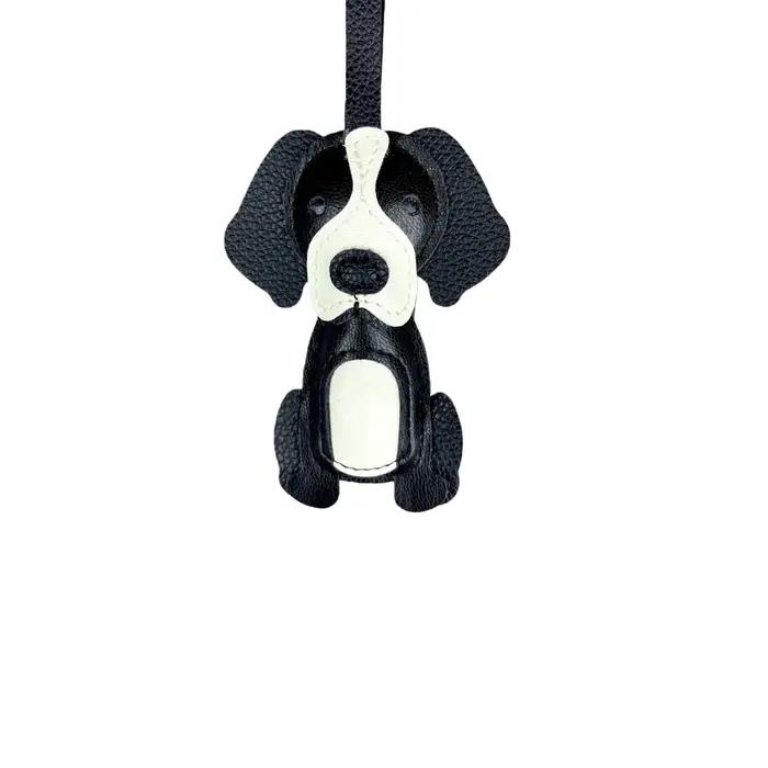 Breloque mignonne pour sac bouledogue français et Beagle | Adorable porte-clés en cuir PU pour déc