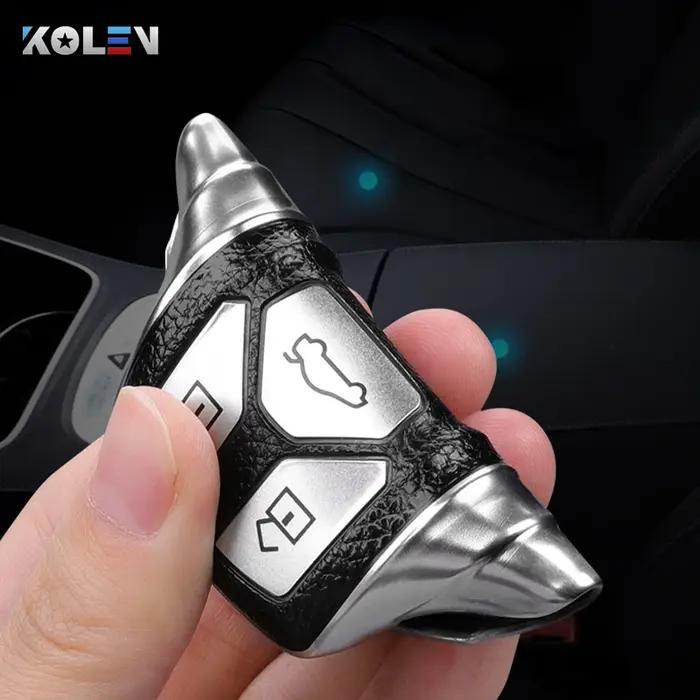 Coque en cuir et TPU pour clé télécommande de voiture, pour Audi A4 B9 A5 A6L A6 S4 S5 S7 8W Q7 4M Q
