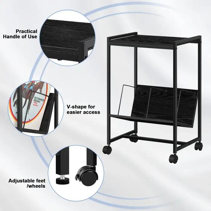 Support de tourne-disque coloré avec rangement d'enregistrement, armoire de rangement en vinyle avec