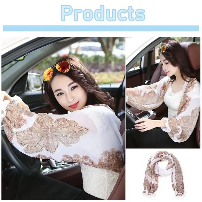 Châle en mousseline de soie anti-UV pour femme, manches fines, vêtements de protection solaire, cond
