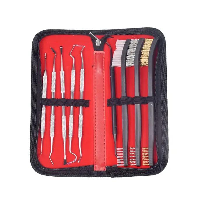 Tactique offre spéciale 9 pièces/ensemble kit de nettoyage d'armes pistolet universel Kit