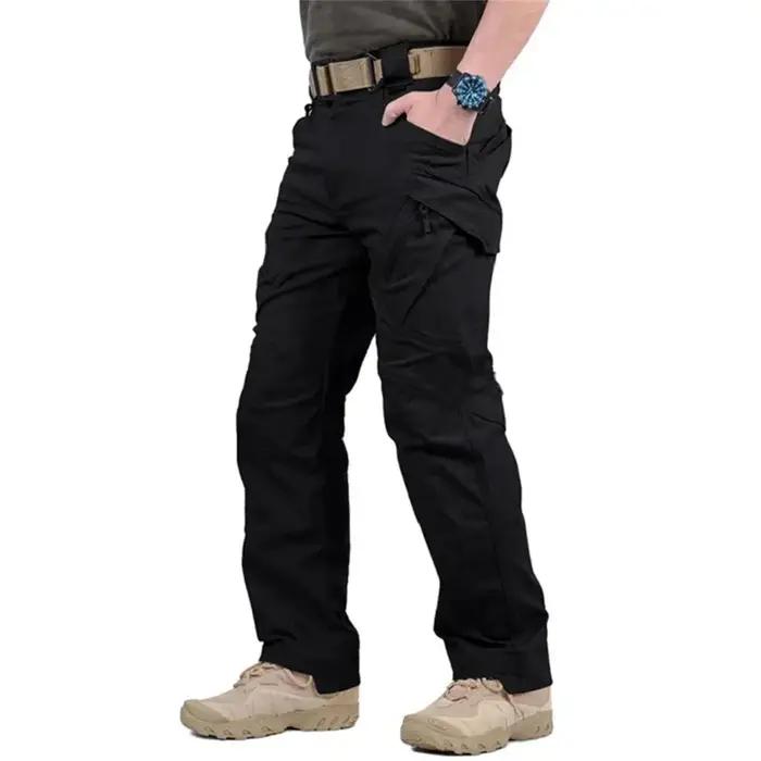 Pantalon tactique pour hommes grande taille, plusieurs poches, élastique, militaire, urbain, pour le