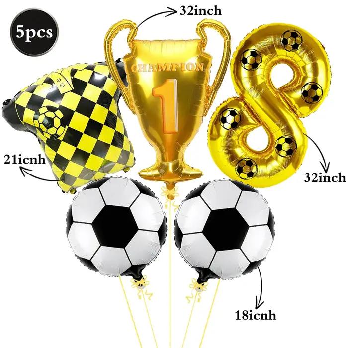 Ballons de Football trophée de championnat maillot ballon 32 pouces chiffres dorés bricolage numéro