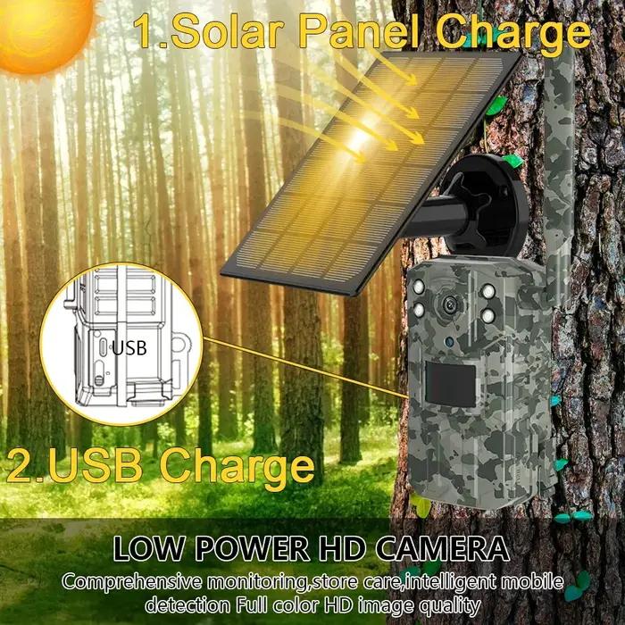 Caméra de piste cellulaire à énergie solaire