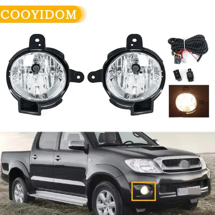 Phare antibrouillard avec ampoules pour Toyota Hilux, Vigo, MK6, 2008, 2009, 2010, 2011, feux de sau