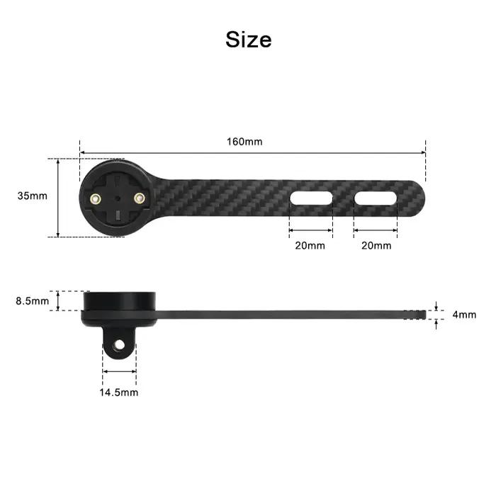 Support en fibre de carbone pour ordinateur de vélo de route, accessoire pour compteur de vitesse et
