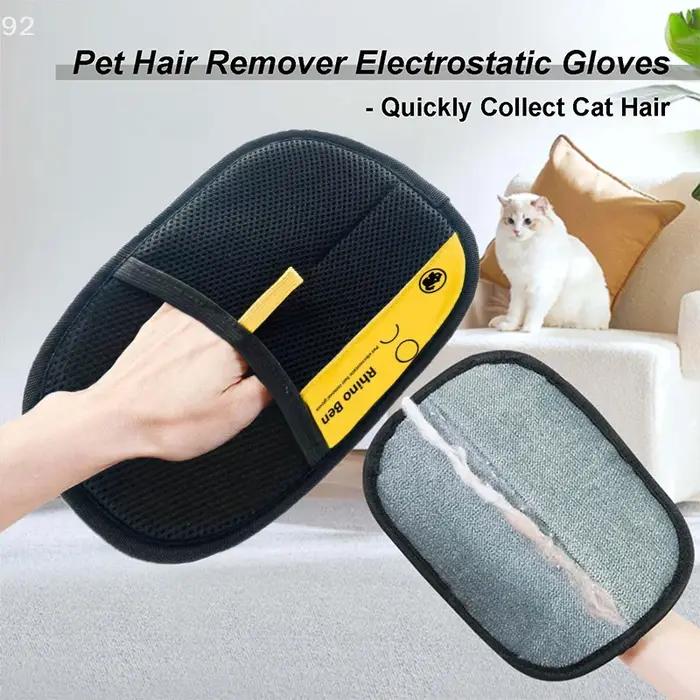 Gants électrostatiques modernes pour animaux de compagnie conception double face pour toilettage efficace et confortable chiens chatsUsageIdOccasionsSpéciales