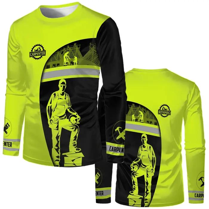 Vêtements de travail été respirant hommes T-shirt impression 3D Style camionneur sécurité transport