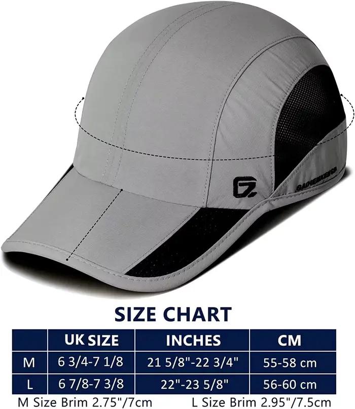 GADIEMKENSD été pour hommes sport course sueur casquette de Baseball mâle Golf séchage rapide femmes