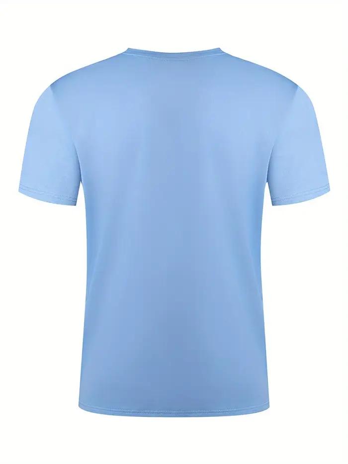 T-shirt à manches courtes et col rond pour hommes, 100% pur coton, coupe ample, décontracté, grande