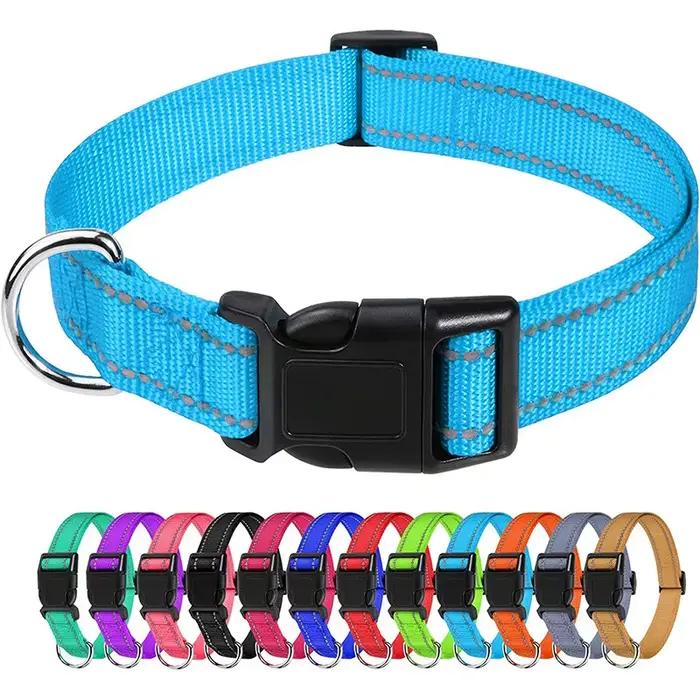 Collier en nylon pour chien élégant pour chiots et grands chiens tous les styles et couleurs pour chaque saison et occasion spéciale