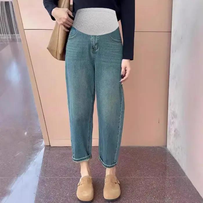 Vêtements de maternité automne et hiver femmes enceintes soutien du ventre pantalon taille haute