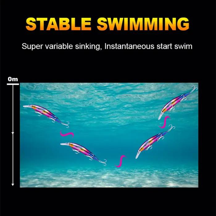 GREENSPIDER 110mm 40g leurre de pêche en mer lourd Max 90m Ultra longue coulée coulant méné appâts durs artificiels