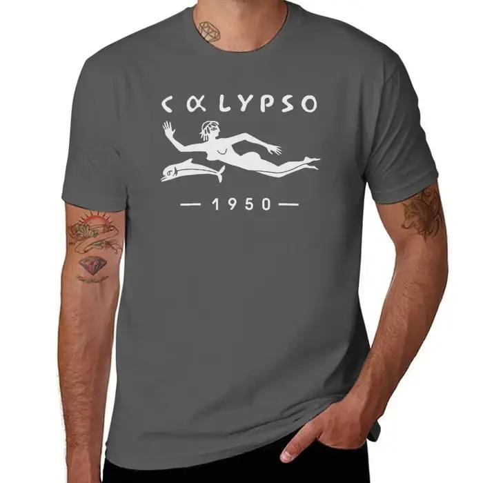 T-shirt graphique imprimé animal pour hommes style streetwear océanique montres Calypso Jacques Yves Cousteau quatre saisons décontracté