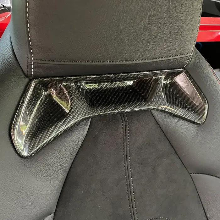 Couverture de revêtement d'habillage arrière de siège avant de voiture, 2 pièces, style de voiture p