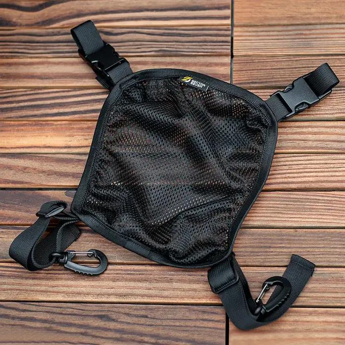 Filet de camouflage pour casque tactique - Poche de rangement Molle multifonction pour équipement de chasse