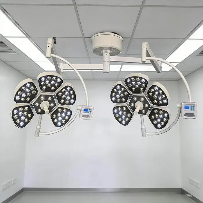 Lampe chirurgicale LED sans ombre 2026 en promotion - Fixation murale/Bras unique et mobile - Équipement chirurgical pour bloc opératoire