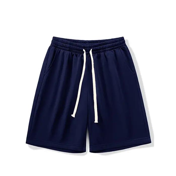 Short de course d'été pour hommes, pantalon court de Sport décontracté, Jogging, couleur unie, cordo