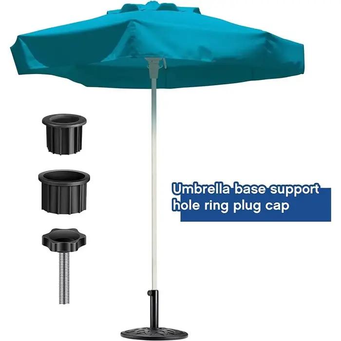 Poignée de parapluie à vis à filetage durable, base de parapluie, support rapide de parapluie, annea