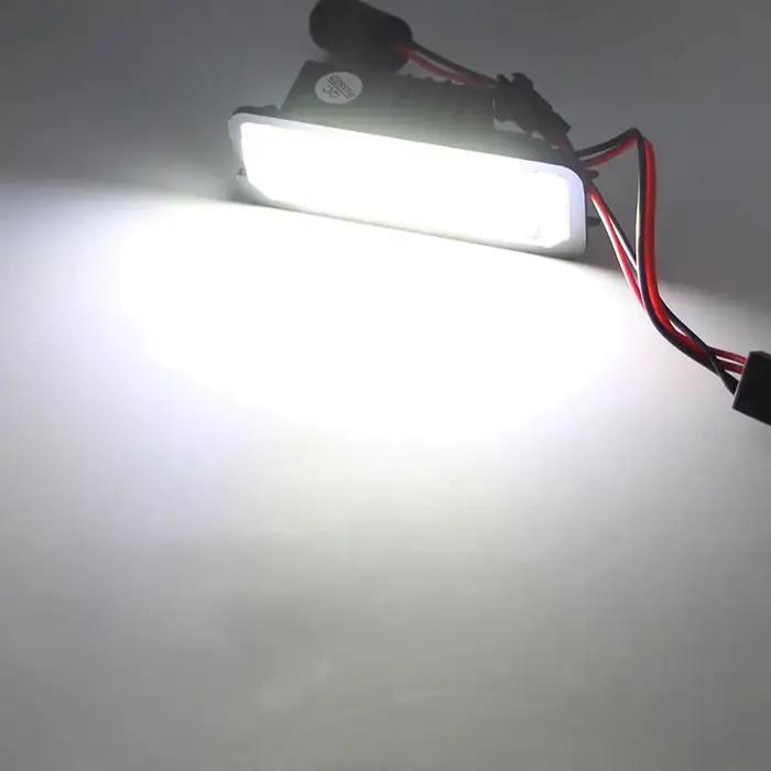 Kit d'éclairage de plaque de planificateur de numéro à LED blanche, lumière automatique Canbus, styl