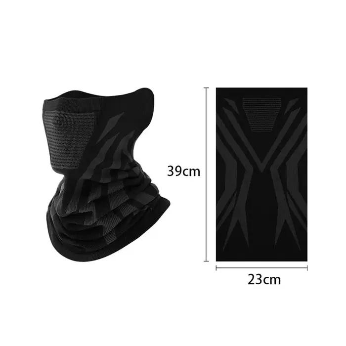 Cache-cou d'hiver coupe-vent CQA345 pour Ski Snowboard Moto Cyclisme Protection Toutes Saisons Unisexe Polyester Coton