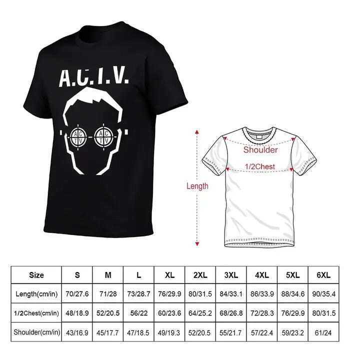 ACTV Valencia 1 T-Shirt coton homme t-shirts mignon hauts luxe t-shirt drôle t-shirts hommes